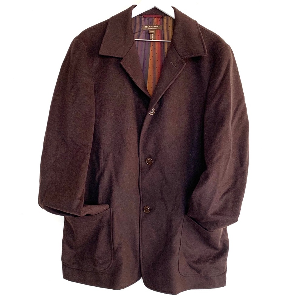 Tommy Bahama Island Soft Wool Silk Blazer Coat